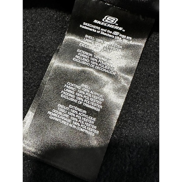 Skechers Baby Boys Romper Quilted Jacket Sz 12 Mos Black Brown Camo Patches Logo - Picture 6 of 9